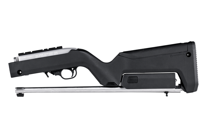 Magpul X-22 Backpacker Stock. Maker photo, shown installed on a rifle.